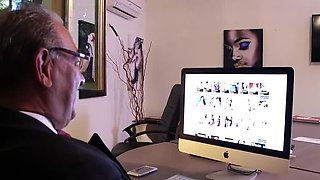 Brunette Maid Threesome DP with Big Cock - Poolside Anal Creampie & Squirting Pussy