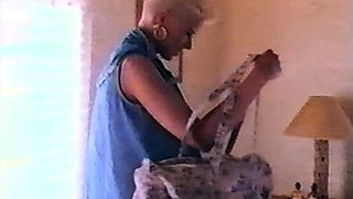 Deep throating blonde fetish babe swallows hot jizz