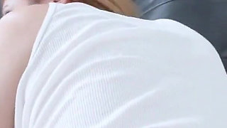 POV Redhead Hottie Step Mama Fucks Her Real Stepson While on the Phone with Her Hard Working Hubby