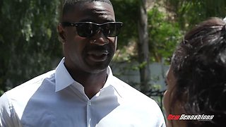 Vienna Black Pounds Her Brunette Coach