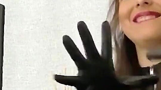 New Gloves Try on (sfw) Trying on My New Leather Gloves That I Received I Am Obsessed with Them!