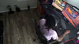 Interracial blowjob fuck jerk and facial at gloryhole
