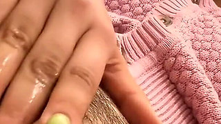 Kinky Mary Spreads Her Hairy Pussy POV and Licks Her Wet Fingers