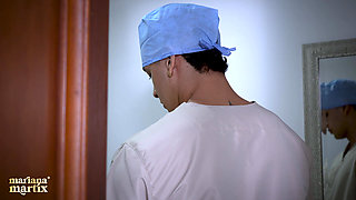 Mariana's Anatomy Chapter III: The Surgeon Puts His Cock in My Bathroom During the Night Shift - Mariana Martix & Max Betancur