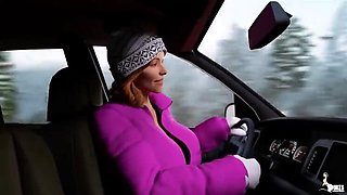 Curvy Wife Cheats on Christmas Day with Big Black Cock - Hot MILF Blowjob & Hardcore Sex