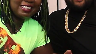 Ebony milf get mad when see gets a huge facial