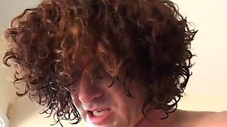 Fit stud penetrates lusty brunette's ass and drops his load in it
