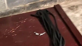 Pussy Hook Partial Aoh Suspension with Clover Nipple Clamp Predicament Bondage with Electro & Whipping