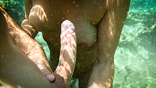 Real-life Underwater Sex in the Ocean?! Private Vacation Pussy Insemination!
